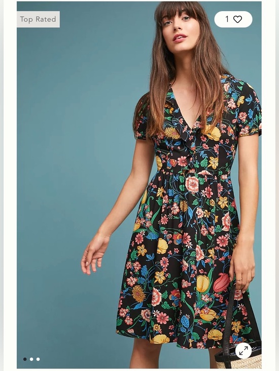 Maeve Dresses & Skirts - Maeve Anthropologie Bloedel Floral Midi Dress US 8P Pockets Side Zip